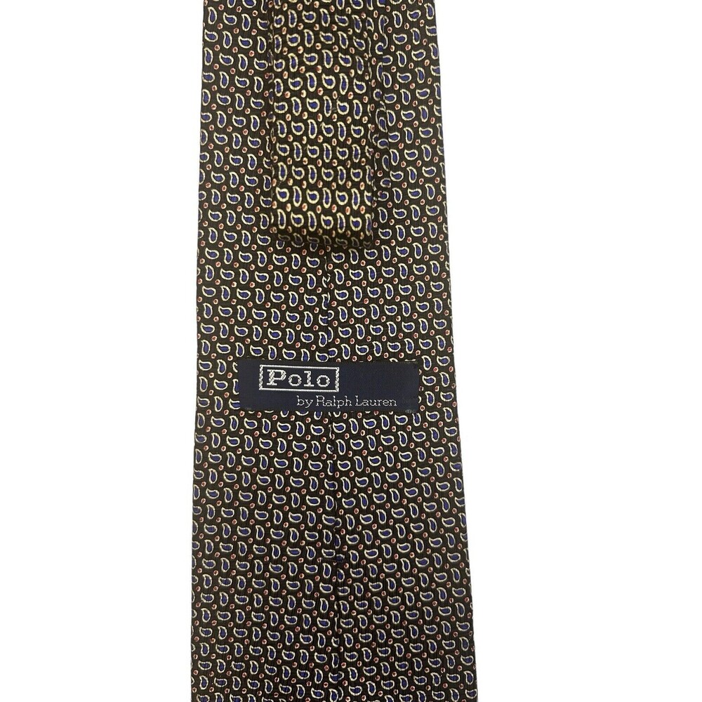 VTG Polo Ralph Lauren Mens Neck Tie 100% Silk 90’s Hand Made